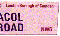 Acol Road North London sign (click for a map)