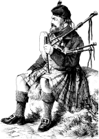 man in a kilt with bagpipes